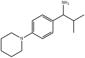 2-methyl-1-(4-(piperidin-1-yl)phenyl)propan-1-amine Struktur