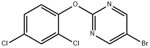 5-bromo-2-(2,4-dichlorophenoxy)pyrimidine Structure