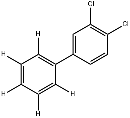 3,4‐ジクロロビフェニル‐2′,3′,4′,5′,6′‐D5 化学構造式