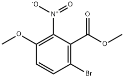 6-Bromo-3-methoxy-2-nitrobenzoic acid methyl ester Struktur