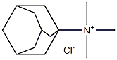 Tricyclo[3.3.1.13,7]decan-1-aminium, N,N,N-trimethyl-, chloride (1:1), 128346-46-3, 结构式