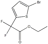 ethyl 2-(5-bromothiophen-2-yl)-2,2-difluoroacetate Structure