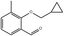 2-Cyclopropylmethoxy-3-methylbenzaldehyde Structure