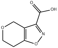 4H,6H,7H-pyrano[3,4-d][1,2]oxazole-3-carboxylic acid 结构式