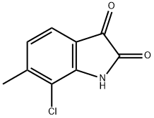 7-chloro-6-methylindoline-2,3-dione 结构式