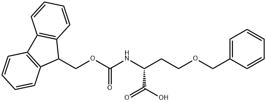 (2R)-4-(benzyloxy)-2-({[(9H-fluoren-9-yl)methoxy]carbonyl}amino)butanoic acid Structure