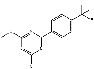 2-Chloro-4-(4-trifluoromethylphenyl)-6-methoxy-1,3,5-triazine Structure