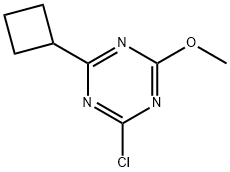 2-Chloro-4-cyclobutyl-6-methoxy-1,3,5-triazine Structure
