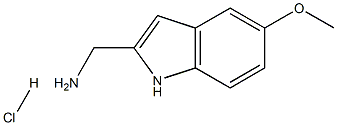 C-(5-Methoxy-1H-indol-2-yl)-methylamine hydrochloride Struktur