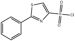 2-苯基噻唑-4-磺酰氯 结构式