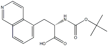 (S)-2-((叔丁氧羰基)氨基)-3-(异喹啉-5-基)丙酸, 1306728-51-7, 结构式