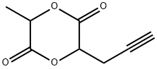 3-METHYL-6-PROPARGYL-1,4-DIOXANE-2,5-DIONE Struktur