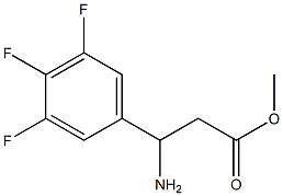 METHYL 3-AMINO-3-(3,4,5-TRIFLUOROPHENYL)PROPANOATE Structure