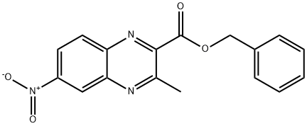 3-Methyl-6-nitroquinoxaline-2-carboxylic acid benzyl ester Structure