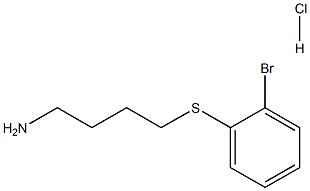 1-[(4-aminobutyl)sulfanyl]-2-bromobenzene hydrochloride Structure