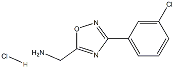 [3-(3-chlorophenyl)-1,2,4-oxadiazol-5-yl]methanamine hydrochloride Structure