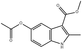 Methyl 5-acetoxy-2-methyl-1H-indole-3-carboxylate, 1313753-02-4, 结构式