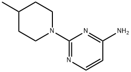 4-Amino-2-(4-methylpiperidino)pyrimidine Structure