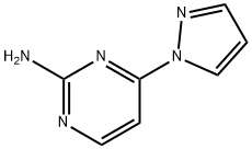2-Amino-4-(1H-pyrazol-1-yl)pyrimidine Struktur