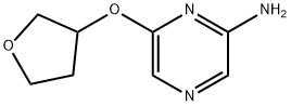 2-Amino-6-(tetrahydrofuran-3-yloxy)pyrazine Structure