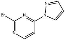 2-Bromo-4-(1H-pyrazol-1-yl)pyrimidine Struktur