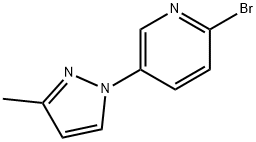 2-Bromo-5-(3-methyl-1H-pyrazol-1-yl)pyridine Struktur