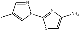 4-Amino-2-(4-methyl-1H-pyrazol-1-yl)thiazole Structure