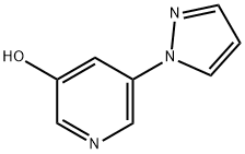 3-Hydroxy-5-(1H-pyrazol-1-yl)pyridine Structure