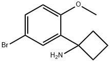 1-(5-Bromo-2-methoxyphenyl)cyclobutanamine Structure