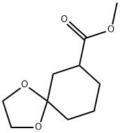 1,4-Dioxaspiro[4.5]decane-7-carboxylic acid, methyl ester 化学構造式