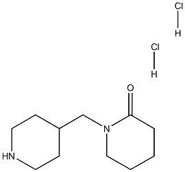 1-(piperidin-4-ylmethyl)piperidin-2-one dihydrochloride 化学構造式