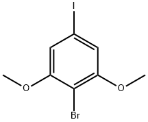 2-bromo-5-iodo-1,3-dimethoxybenzene Struktur