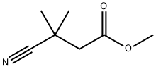 methyl 3-cyano-3,3-dimethylpropanoate Struktur