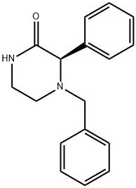 (R)-4-benzyl-3-phenylpiperazin-2-one Struktur