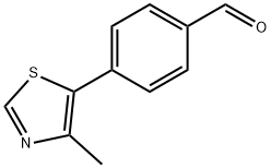 Benzaldehyde, 4-(4-methyl-5-thiazolyl)- Struktur