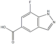 7-fluoro-1H-indazole-5-carboxylic acid 化学構造式