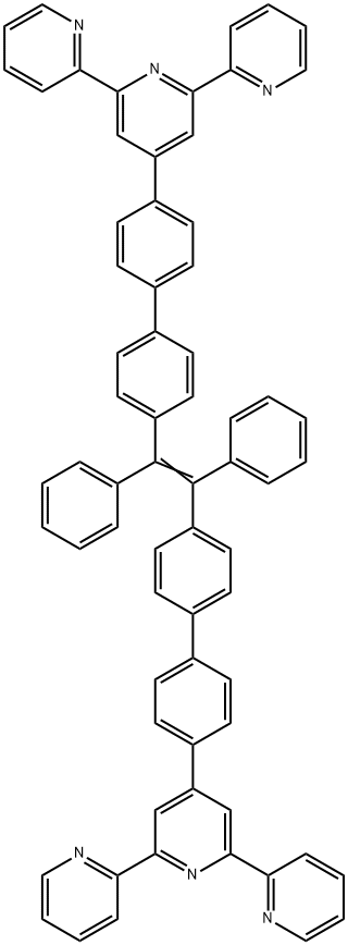 4',4''''-[(1,2-Diphenyl-1,2-ethenediyl)bis([1,1'-biphenyl]-4',4-diyl)]bis[2,2':6',2''-terpyridine] Struktur