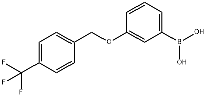 Boronic acid, B-[3-[[4-(trifluoromethyl)phenyl]methoxy]phenyl]- 结构式