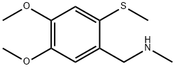 {[4,5-dimethoxy-2-(methylsulfanyl)phenyl]methyl}(methyl)amine Structure