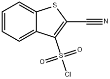 2-cyano-1-benzothiophene-3-sulfonyl chloride Structure