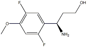 (3R)-3-AMINO-3-(2,5-DIFLUORO-4-METHOXYPHENYL)PROPAN-1-OL Structure