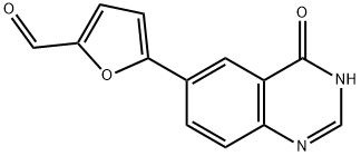 5-(4-Hydroxy-6-quinazolinyl)furan-2-carbaldehyde Struktur