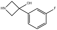 3-(3-fluorophenyl)azetidin-3-ol,1335049-29-0,结构式