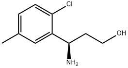 (3R)-3-AMINO-3-(2-CHLORO-5-METHYLPHENYL)PROPAN-1-OL Structure