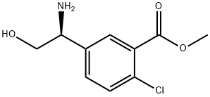 METHYL 5-[(1S)-1-AMINO-2-HYDROXYETHYL]-2-CHLOROBENZOATE Structure