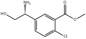 METHYL 5-[(1R)-1-AMINO-2-HYDROXYETHYL]-2-CHLOROBENZOATE Struktur