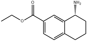 ETHYL(8R)-8-AMINO-5,6,7,8-TETRAHYDRONAPHTHALENE-2-CARBOXYLATE Structure