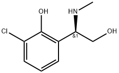 2-[(1R)-2-HYDROXY-1-(METHYLAMINO)ETHYL]-6-CHLOROPHENOL Structure