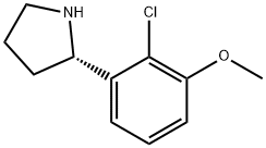 (2S)-2-(2-CHLORO-3-METHOXYPHENYL)PYRROLIDINE Struktur