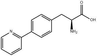 (S)-2-amino-3-(4-(pyridin-2-yl)phenyl)propanoicacid Structure